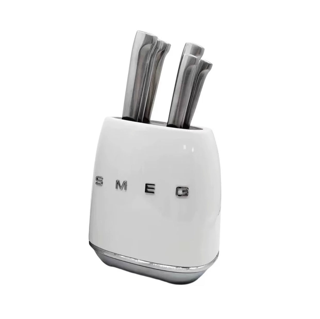 SMEG INSPIRED KNIFE BLOCK SET