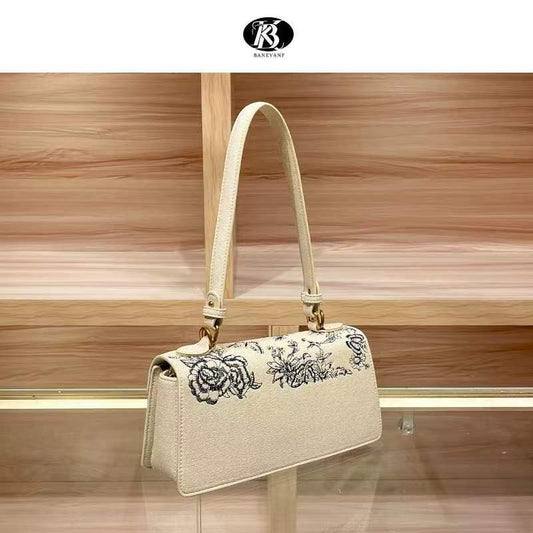 VINTAGE EMBOSSED CROSSBODY BAG