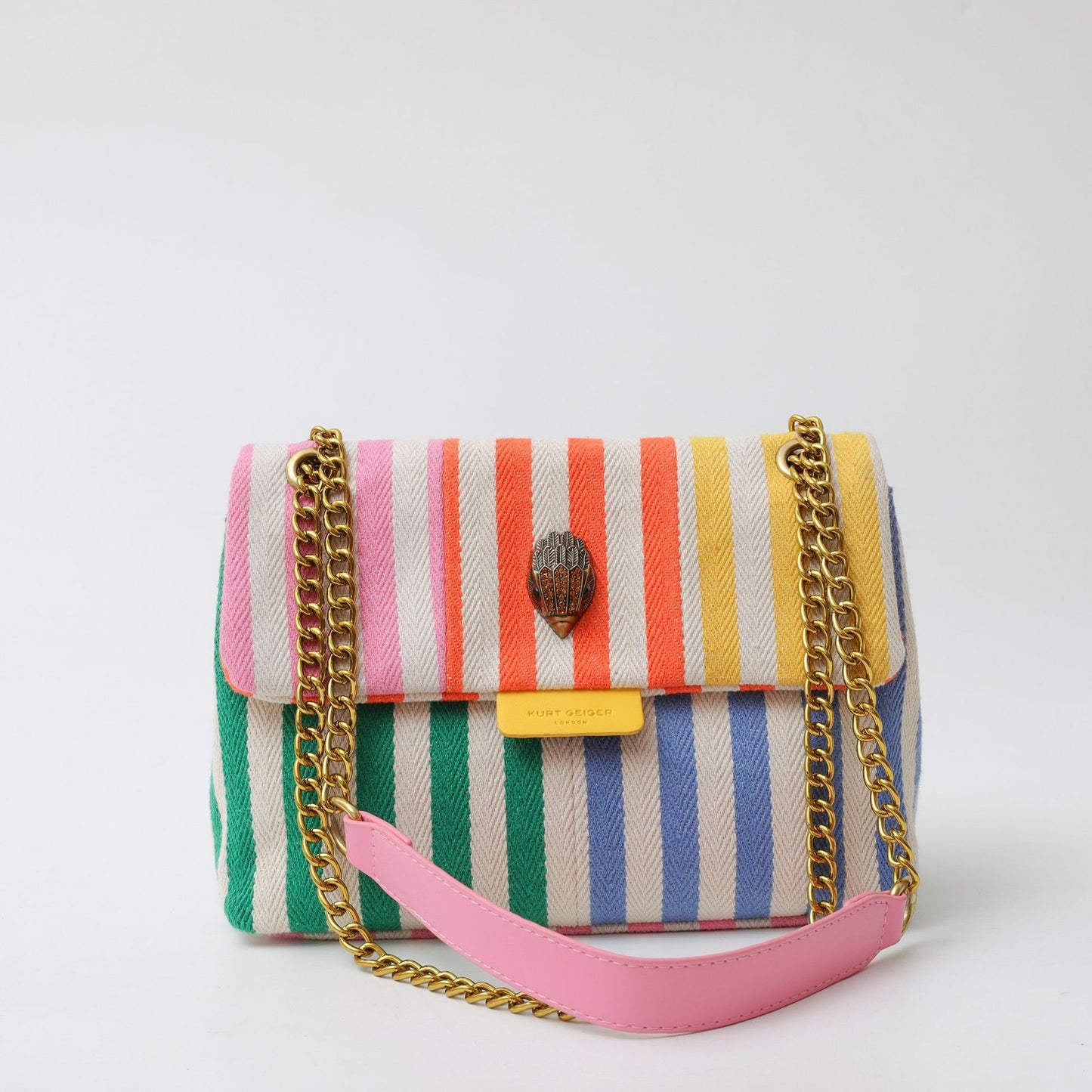 STRIPED CANVAS MINI BAG