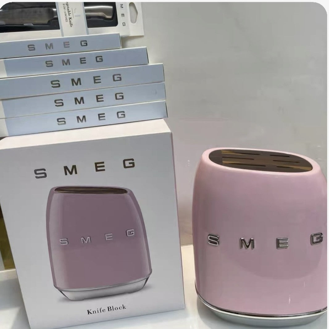 SMEG INSPIRED KNIFE BLOCK SET