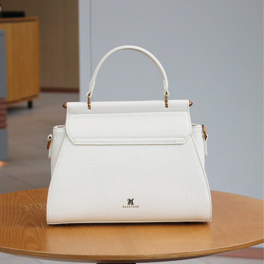 EMBROIDERED CANVAS SADDLE BAG